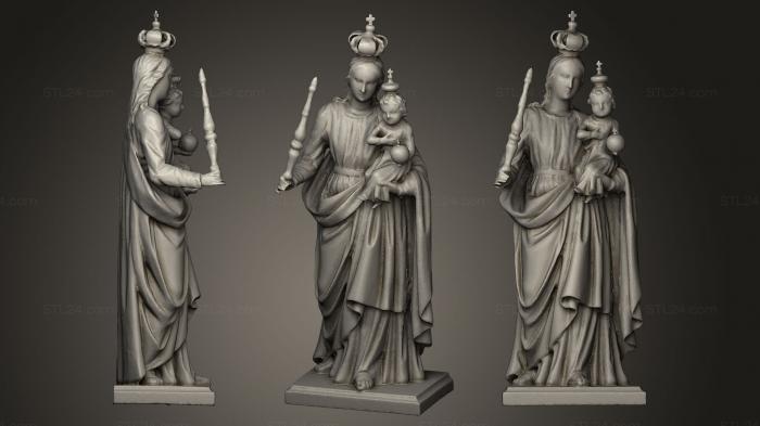 Статуи античные и исторические (Мадона 23, STKA_0906) 3D модель для ЧПУ станка
